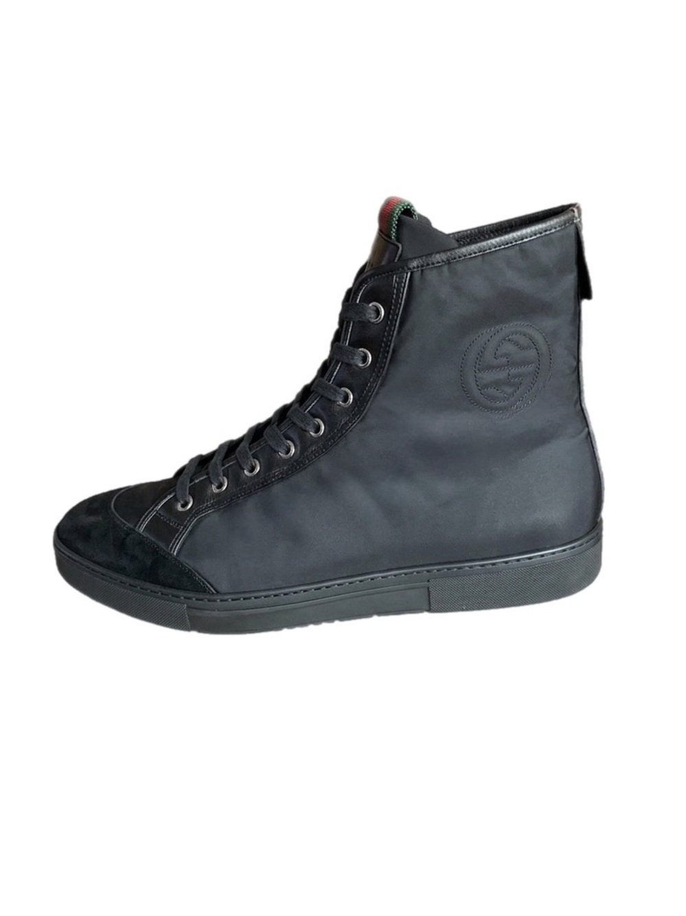 Gucci Nylon Interlocking G High-Top Sneaker - Picture 2 of 12